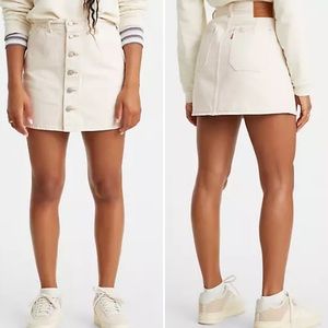 Levi’s Premium Button Front Denim Skirt